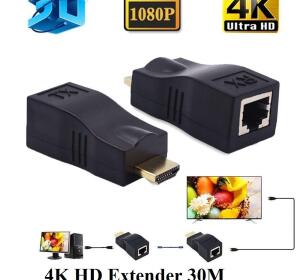 BỘ NỐI DÀI HDMI RA LAN 30M 4K KO ADAPTER (THỰC TẾ <20M)