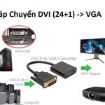 CABLE CHUYỂN DVI 24+1 TO VGA 25CM (DVI ĐỰC SANG VGA CÁI)