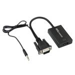 CABLE CHUYỂN VGA TO HDMI 25CM (VGA ĐỰC SANG HDMI CÁI, CÓ AUDIO, BOX)