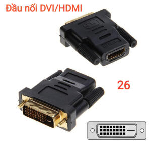 ĐẦU CHUYỂN DVI 24+1 TO HDMI 4CM (DVI ĐỰC SANG HDMI CÁI)