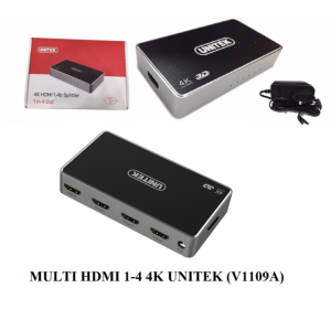 HUB 1HDMI RA 4HDMI UNITEK 4K (V1109A)