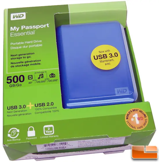 HDD BOX WD MY PASSPORT 500GB 2.5” USB 3.0