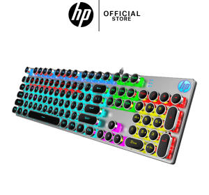 KEYBOARD HP GK400Y LED BLACK USB (NÚT TRÒN, PHÍM CƠ, BLUE SWITCH)