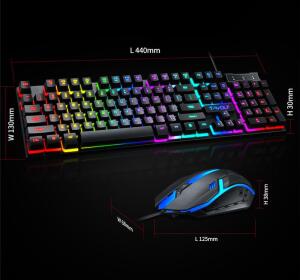 COMBO KEYBOARD + MOUSE T-WOLF TF200 LED