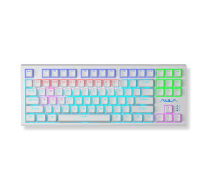 KEYBOARD AULA F3032 LED WHITE USB TYPE-C