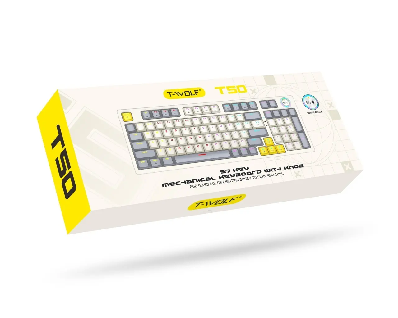 KEYBOARD T-WOLF T50 WHITE