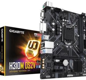 Mainboard SK 1151v2 GIGABYTE H310M-DS2V/S2/D2VX 2.0 Box RENEW (VGA,LAN 1000Mbps, 2 khe RAM DDR4, BH 36T)