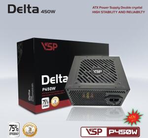 NGUỒN CST VSP DELTA P450W CHÍNH HÃNG (4+4PIN, 6+2PIN, DÂY DÀI, KÈM DÂY NGUỒN)