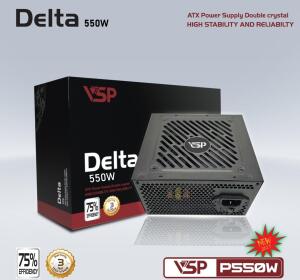 NGUỒN CST VSP DELTA P550W CHÍNH HÃNG (4+4PIN, 6+2PIN, DÂY DÀI, KÈM DÂY NGUỒN)