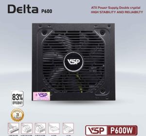 NGUỒN CST VSP DELTA P600W CHÍNH HÃNG (2X4+4PIN, 2X6+2PIN, DÂY DÀI, KÈM DÂY NGUỒN)