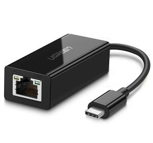 BỘ CHUYỂN ĐỔI USB TYPE-C SANG GIGABIT MÀU ĐEN UGREEN (50307)