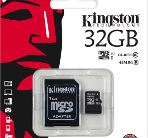 THẺ NHỚ MICROSD 32G KINGSTON BOX CLASS10 80MB/S (KÈM SD ADAPTER)