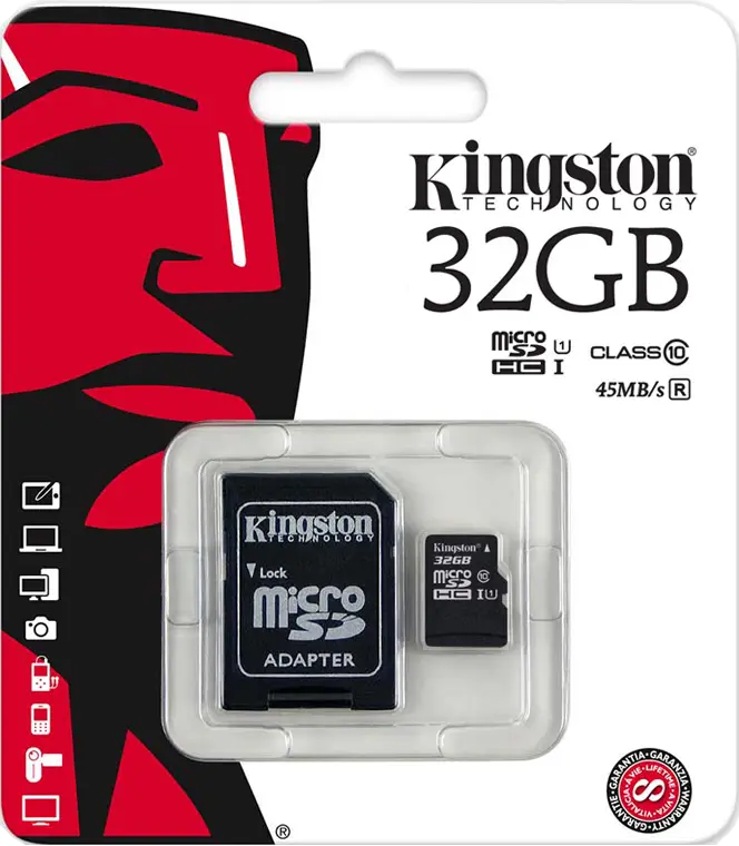 THẺ NHỚ MICROSD 32G KINGSTON BOX CLASS10 80MB/S (KÈM SD ADAPTER)