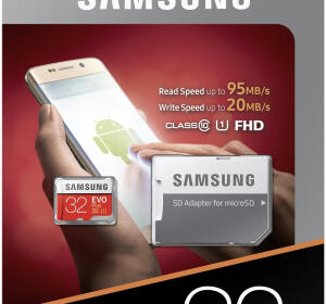 THẺ NHỚ MICROSD 32G SAMSUNG EVO PLUS BOX CLASS10 U1 95MB/S (KÈM SD ADAPTER)