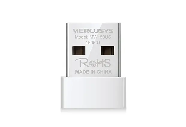 USB THU WIFI MERCUSYS MW150US NANO CHÍNH HÃNG (KO ANTEN, 150MBPS, WINDOWS)