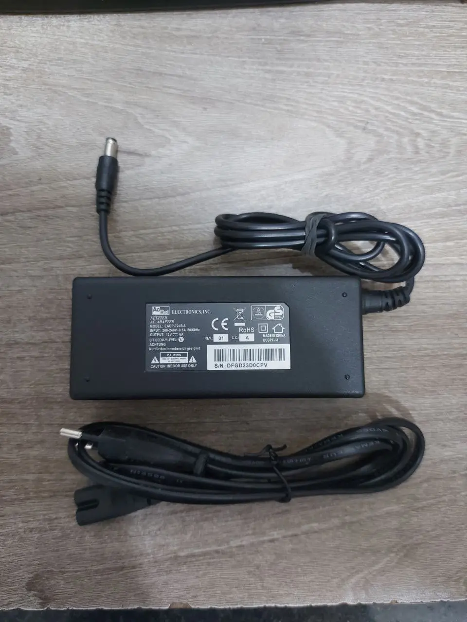 ADAPTER ACBEL 12V-6A DÙNG CHO ĐẦU GHI + LCD (NO BOX)