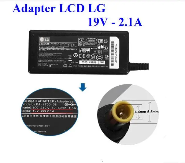 ADAPTER APOWER FOR LG 19V-2.1A 40W ĐẦU LỚN